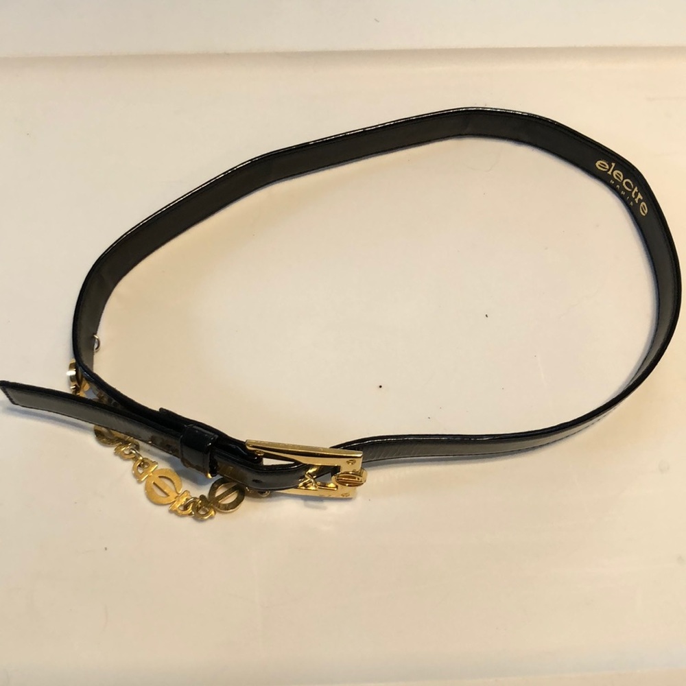 Patent leather Electre belt
